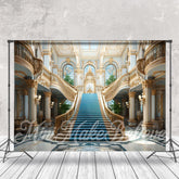 Aperturee - Golden Carving Palace Stairs Architecture Backdrop